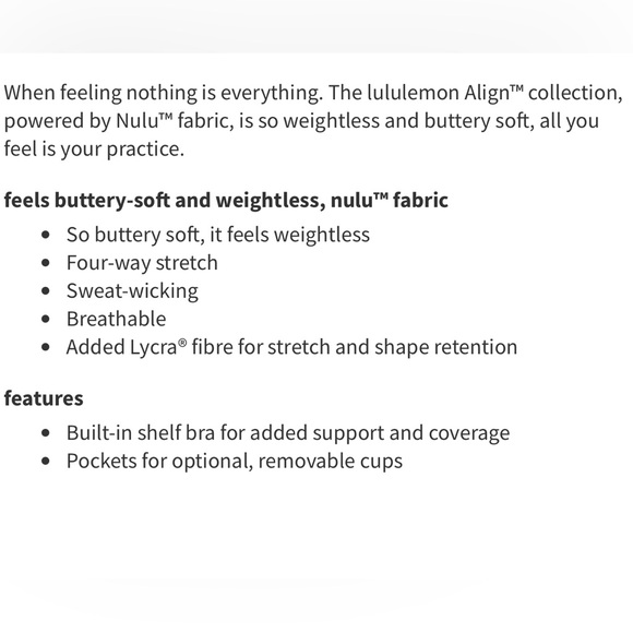 Lululemon Align Tank - Picture 6 of 6